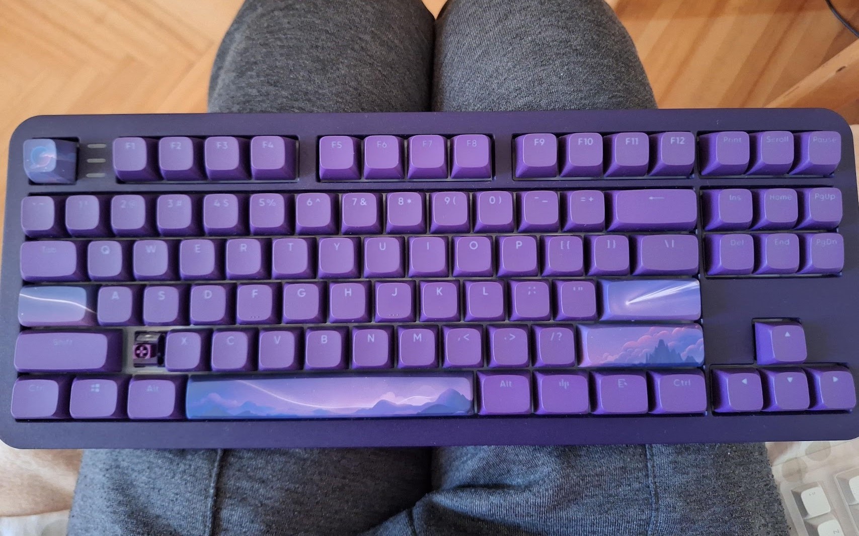 Photo of the keyboard